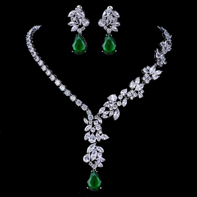 Unique Design Choker Necklace Stud Earrings Jewelry Sets