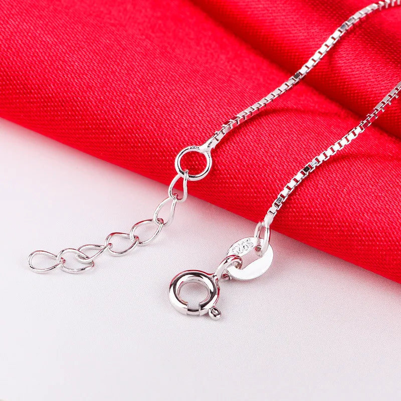 Timeless 925 Sterling Silver Cubic Zirconia Crystal Anklet
