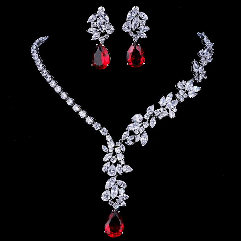 Unique Design Choker Necklace Stud Earrings Jewelry Sets