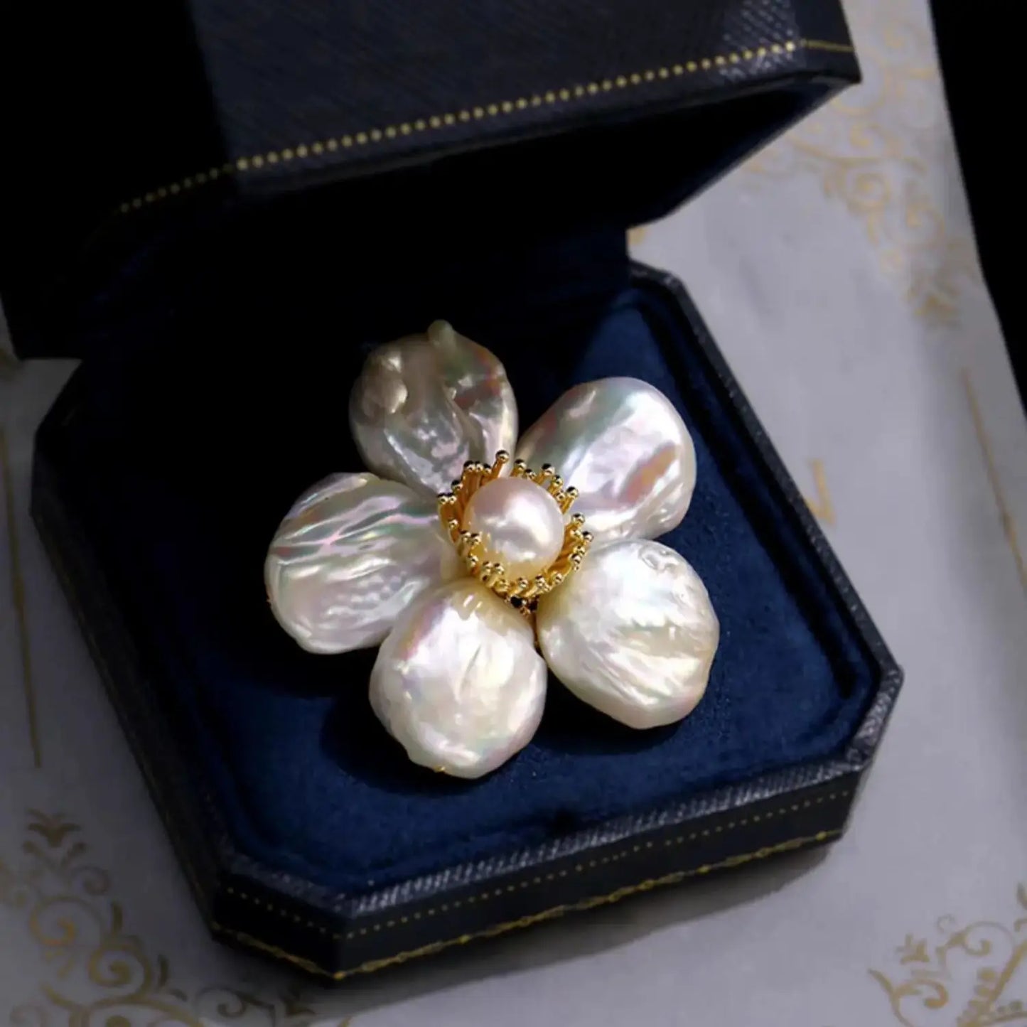Vintage Natural Pearl Brooche