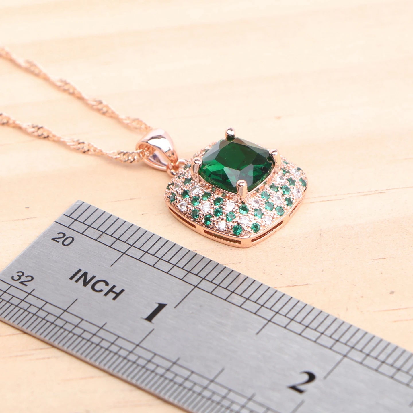 Rose Gold 925 Silver Zircon Jewelry Sets
