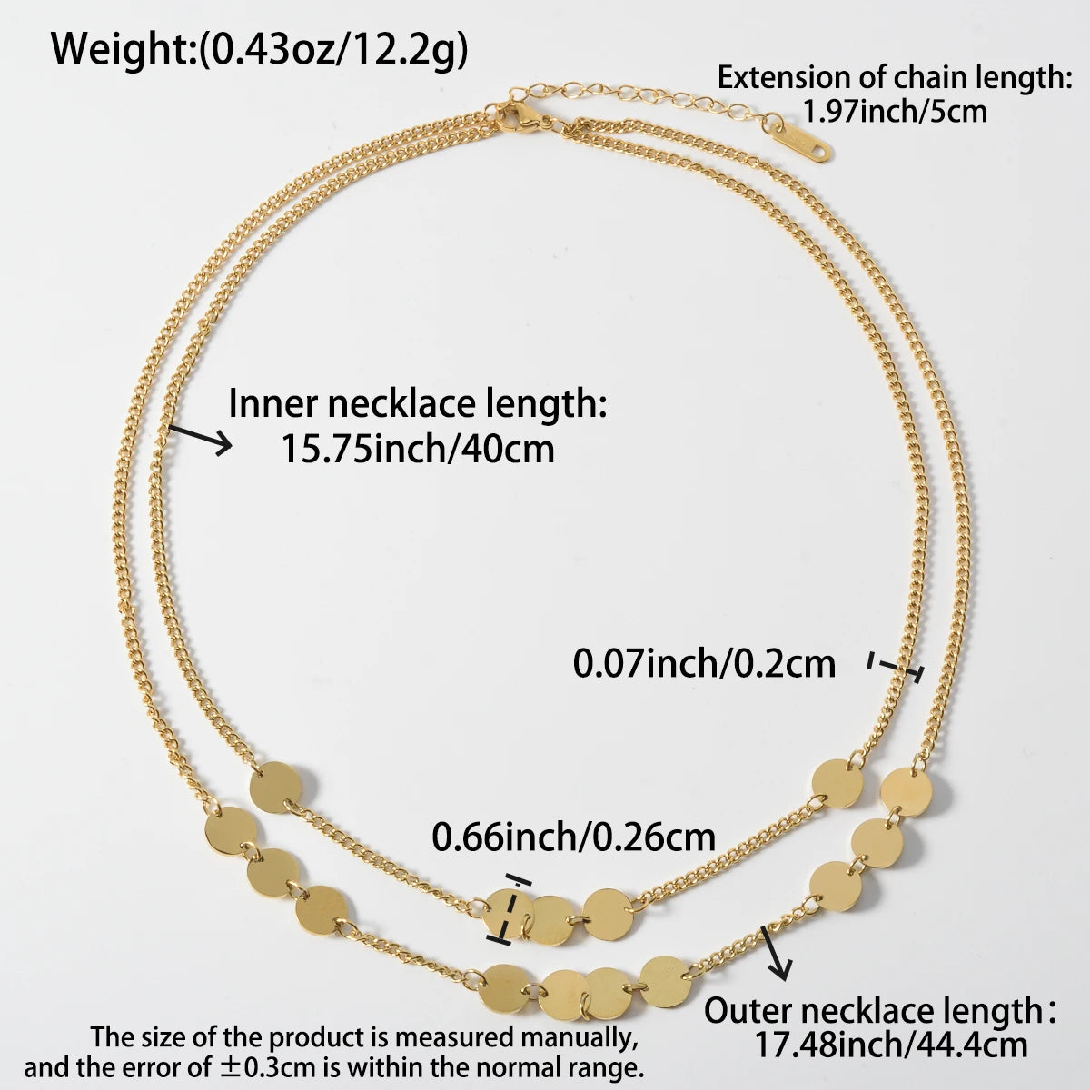Chic Layered Gold Pendant Necklace