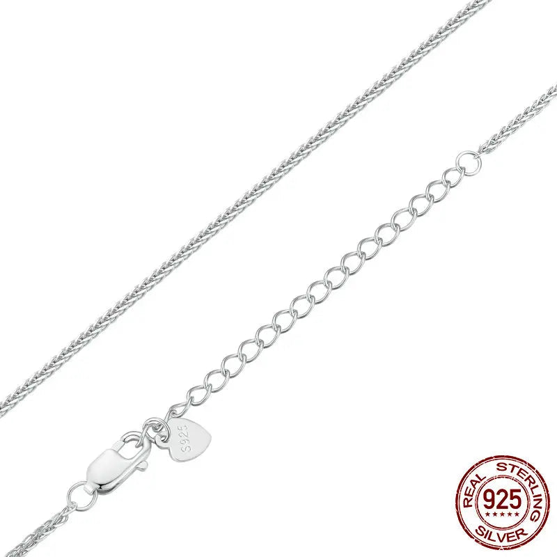 Chic 925 Sterling Silver Stackable Cuban Link Necklace