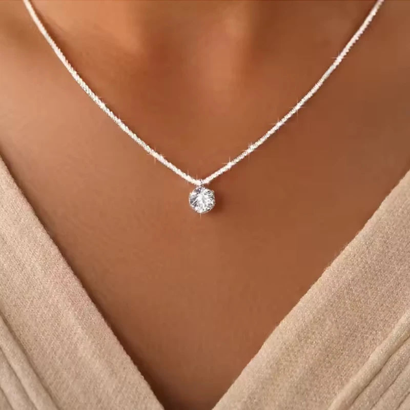 Luxurious TEN CARATS s925 Sterling Silver VVS1 Moissanite Necklace