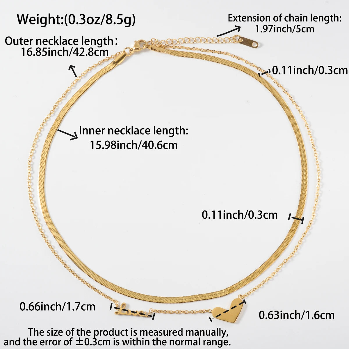 Chic Layered Gold Pendant Necklace