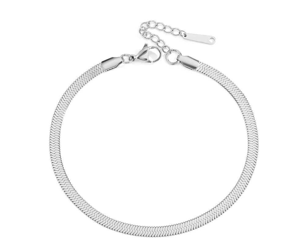 Timeless Stainless Steel Not Allergic Snake Chain Anklet