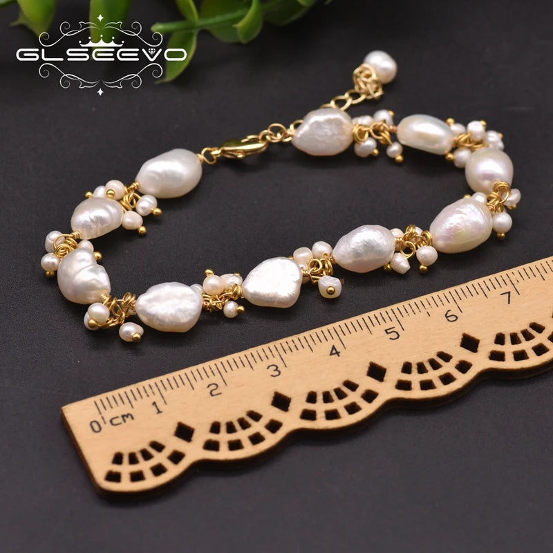 Classic Natural Pearls Adjustable Strand Bracelets