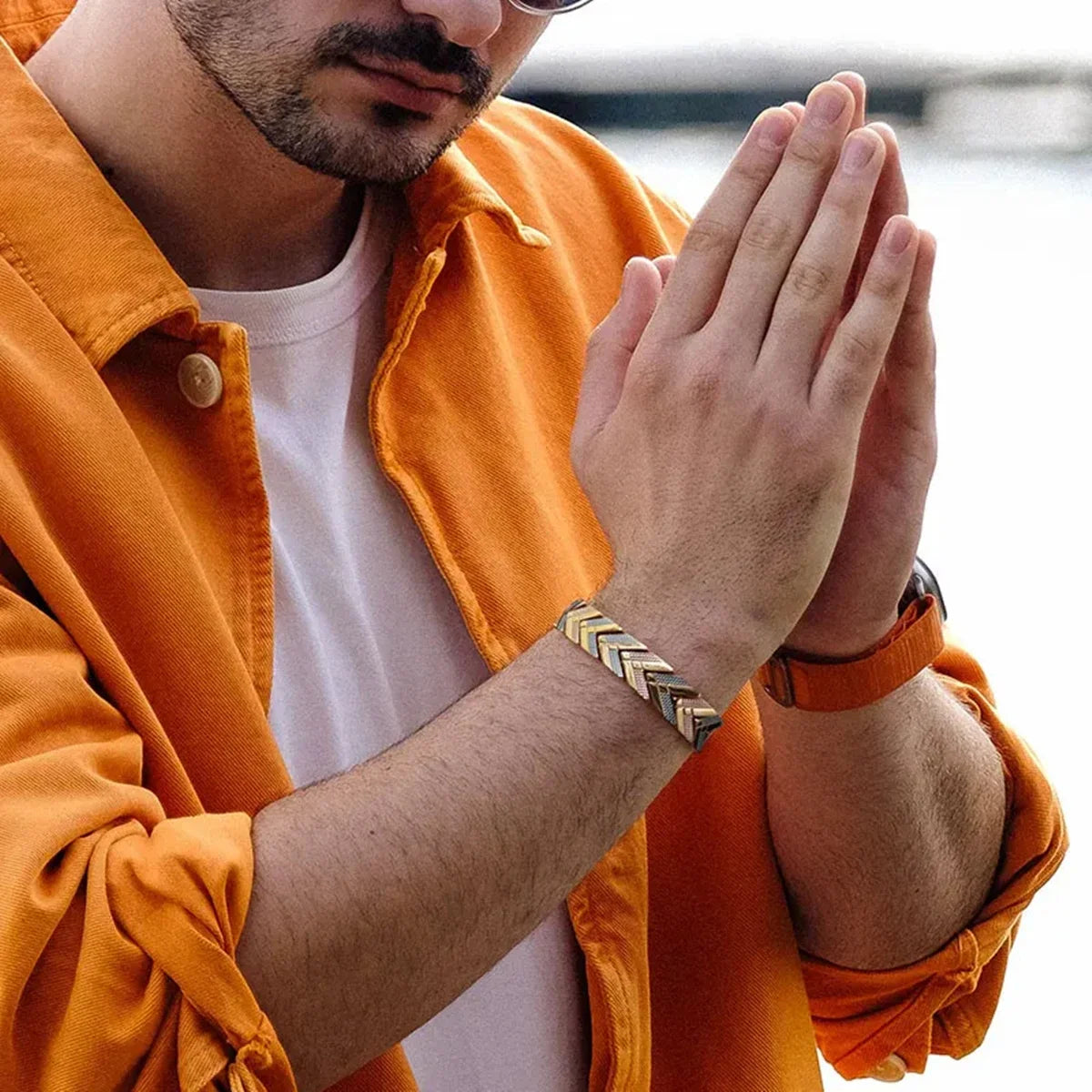 Stylish Titanium Stainless Steel Magnetic Bracelets