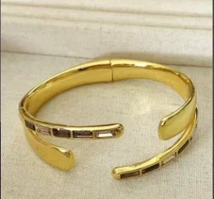 Dazzling and Gorgeous Multi-layer Silver Irregular Crystal Bracelet