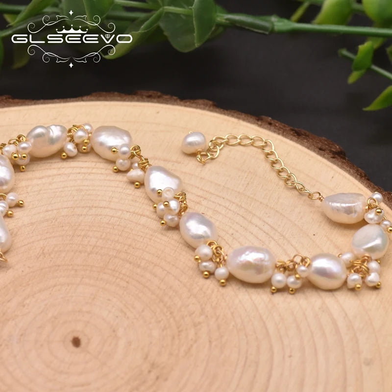 Classic Natural Pearls Adjustable Strand Bracelets