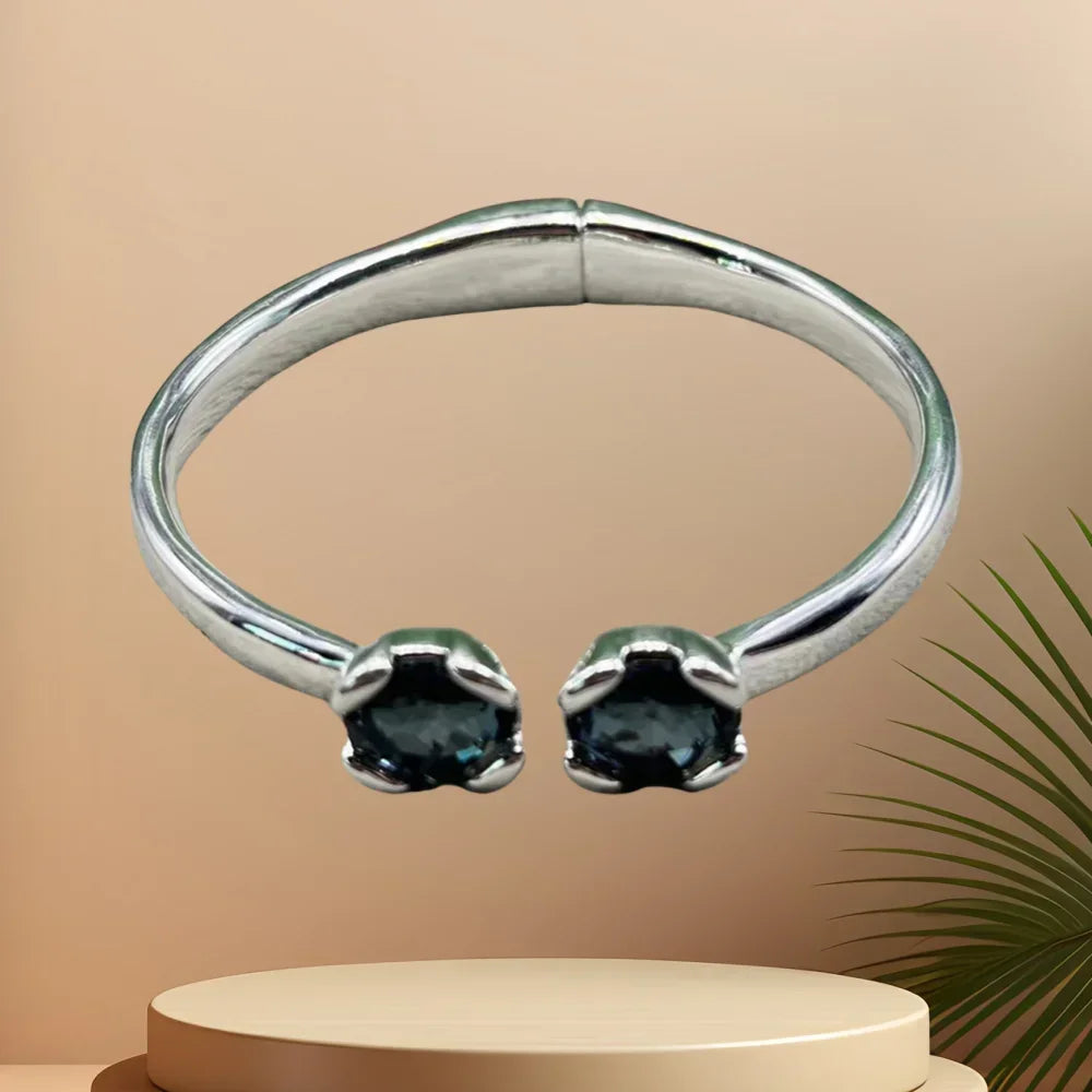 Dazzling and Gorgeous Multi-layer Silver Irregular Crystal Bracelet