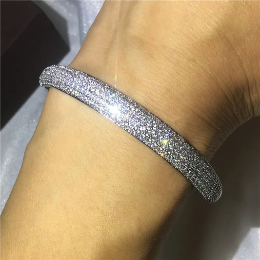 Luxury Pave Setting Cubic Zirconia Bangles