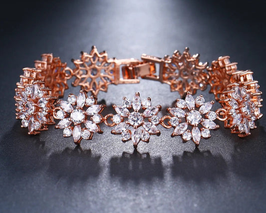 Brilliant Micro Paved Tiny CZ Crystal Bracelet