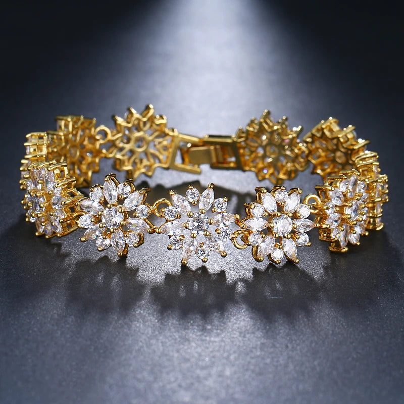 Brilliant Micro Paved Tiny CZ Crystal Bracelet