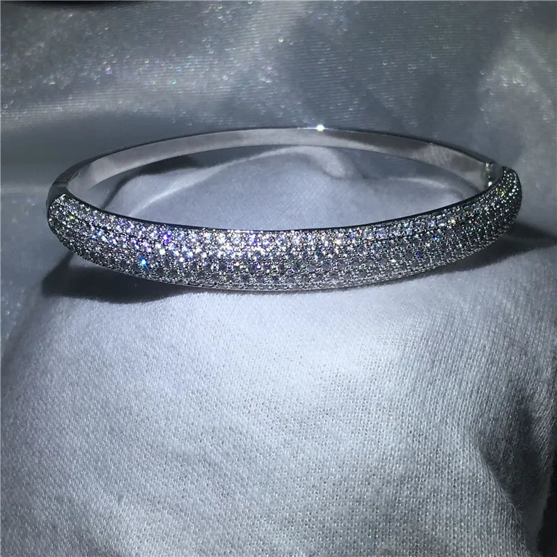 Luxury Pave Setting Cubic Zirconia Bangles