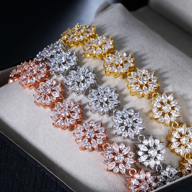 Brilliant Micro Paved Tiny CZ Crystal Bracelet