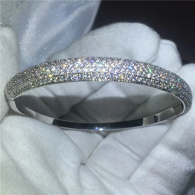Luxury Pave Setting Cubic Zirconia Bangles