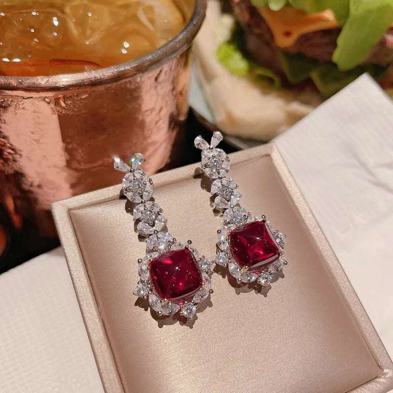 Luxury Pendant Necklace Earrings Set