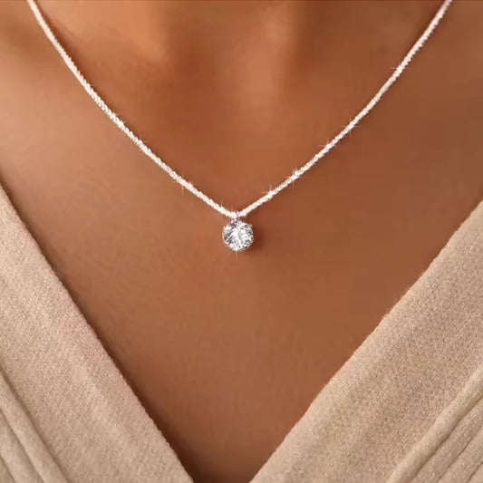 Luxurious TEN CARATS s925 Sterling Silver VVS1 Moissanite Necklace