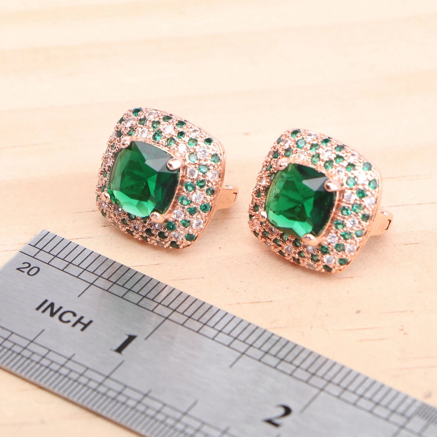 Rose Gold 925 Silver Zircon Jewelry Sets