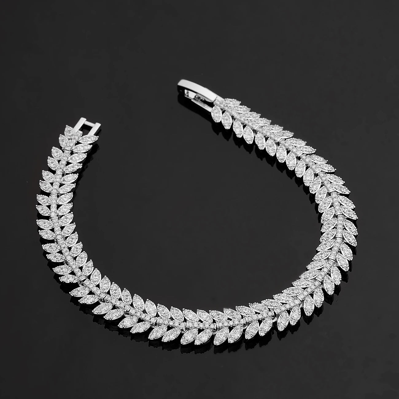 Sparkling 4-Piece Gold-Plated Jewelry Set