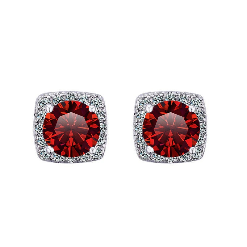 Classic Real Moissanite, S925 Sterling Silver Earrings