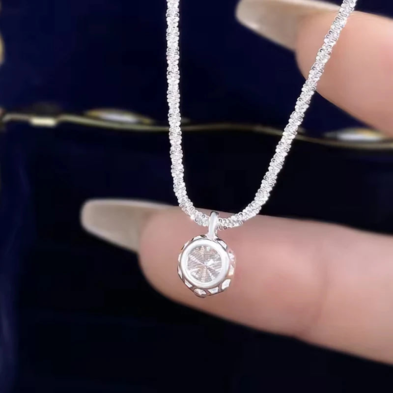 Luxurious TEN CARATS s925 Sterling Silver VVS1 Moissanite Necklace