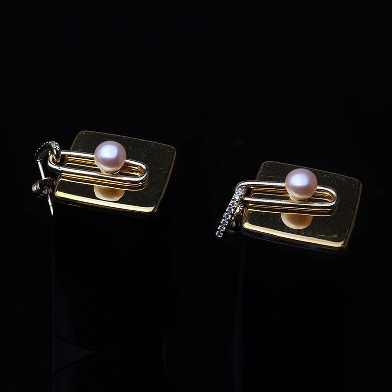 Trendy Natural Freshwater Pearl Jewelry Set