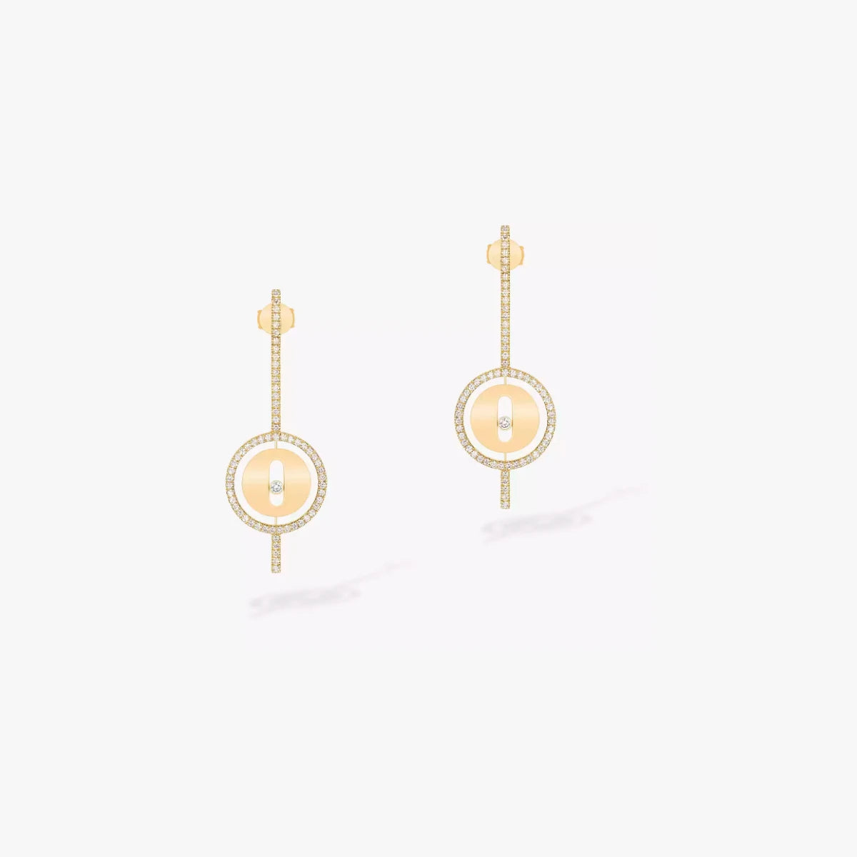 Classic Fashion Round Pendant 925 Silver Earrings