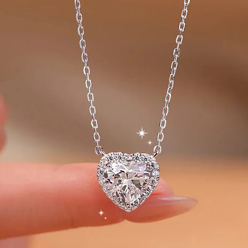 Luxurious TEN CARATS s925 Sterling Silver VVS1 Moissanite Necklace
