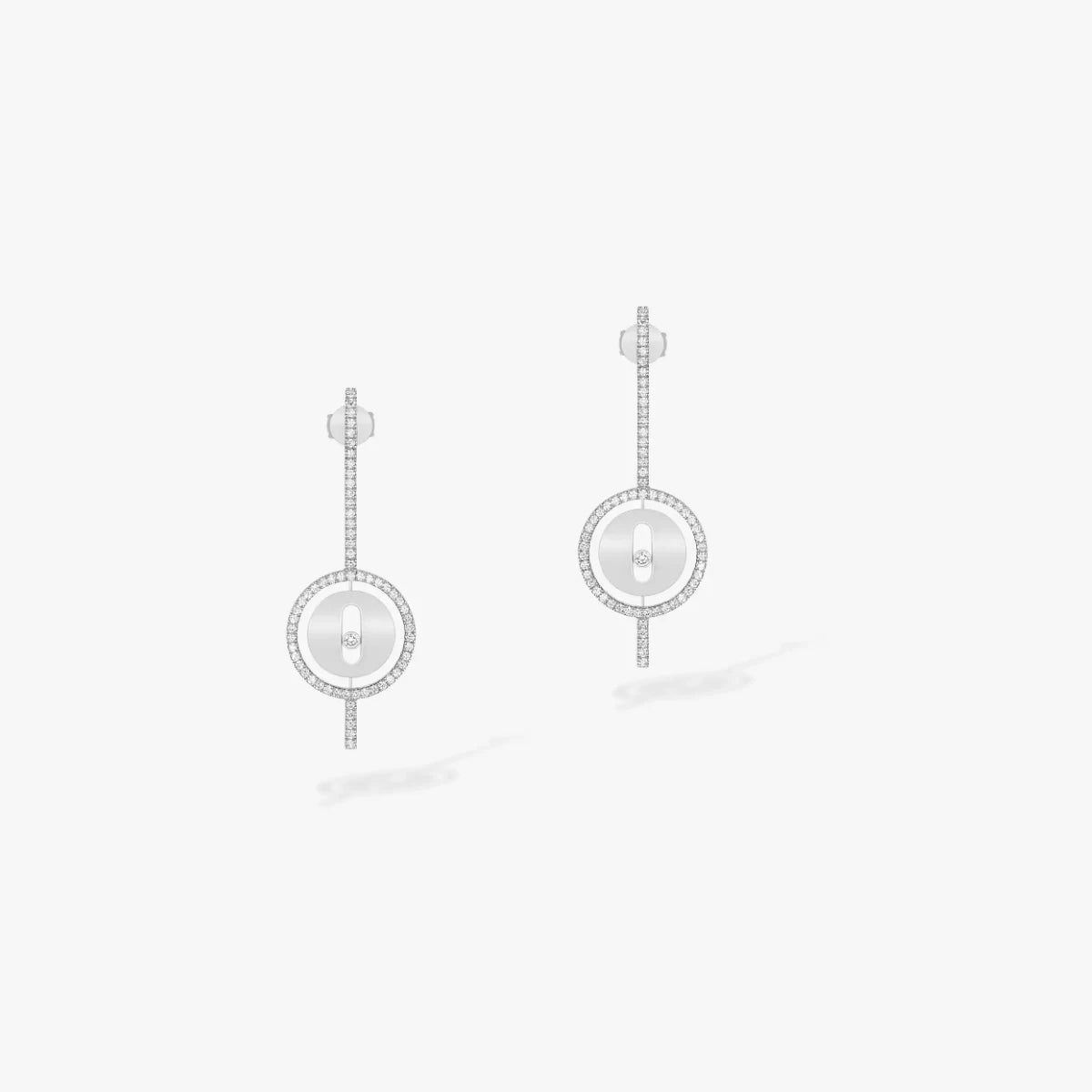 Classic Fashion Round Pendant 925 Silver Earrings