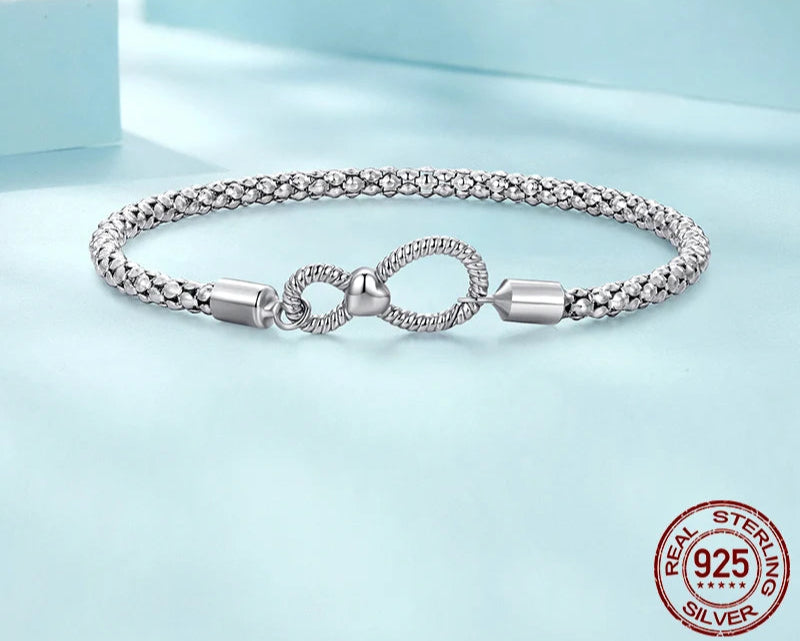 Timeless 925 Sterling Silver Platinum Plated Bracelet