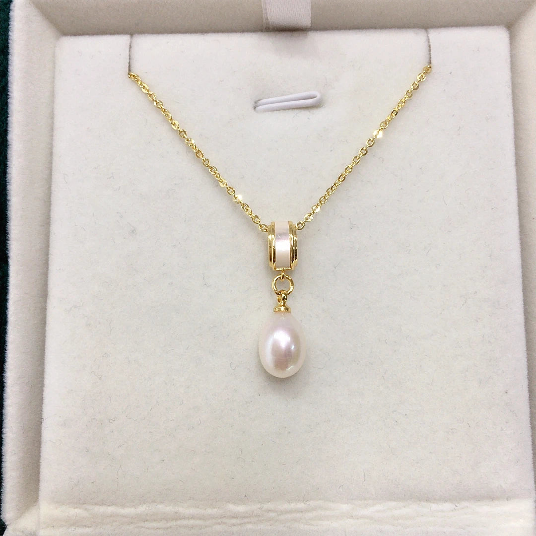 Elegant Waterdrop Shaped Natural Freshwater Pearl Jewelry Set