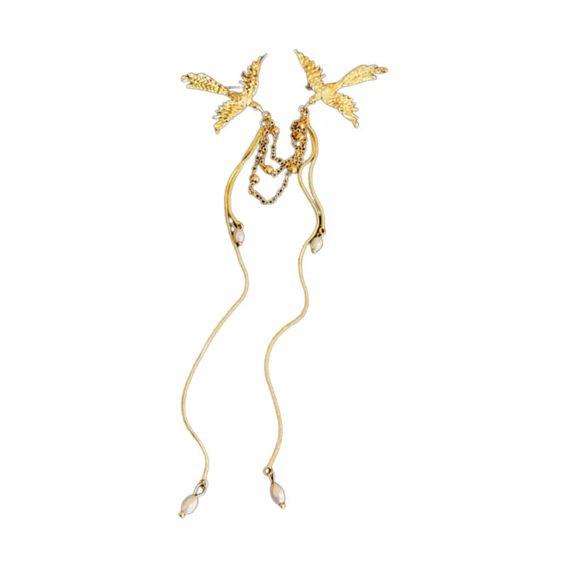 Delicate Long Fringe Brooches