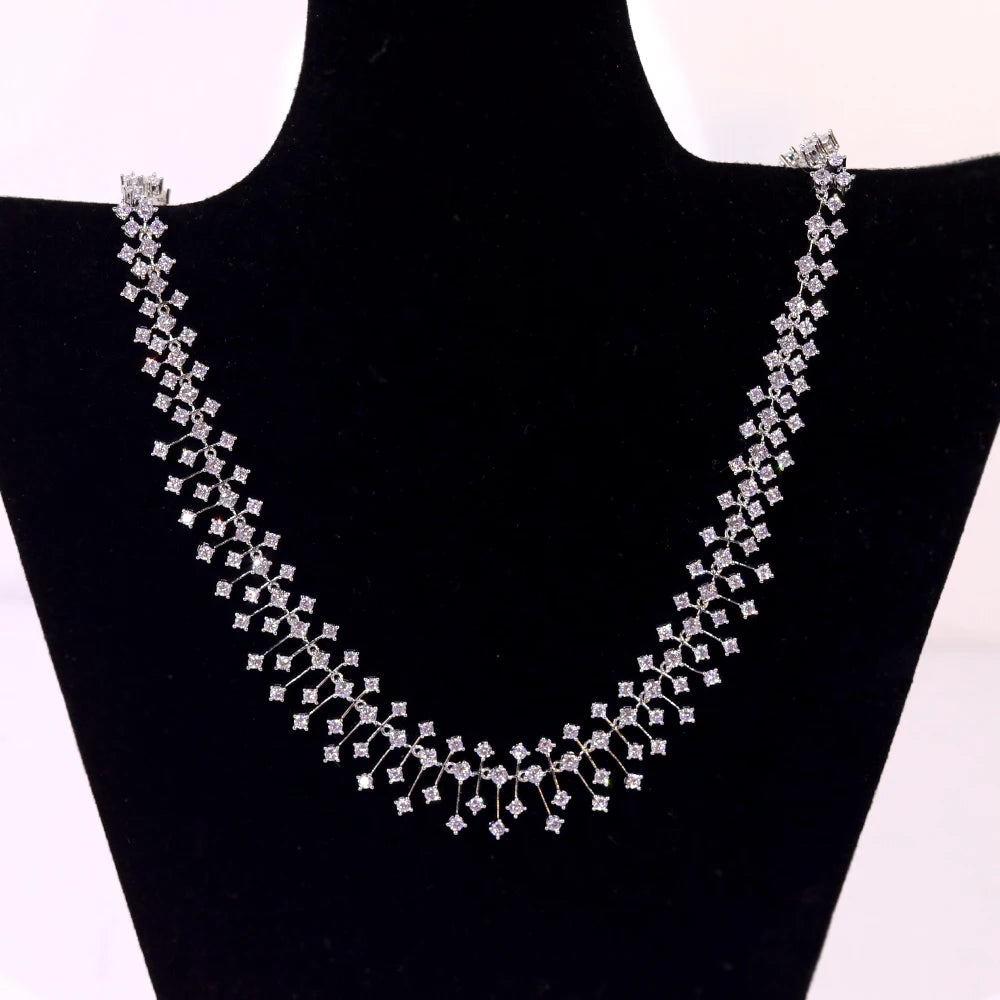 Dazzling CZ Jewelry Set Water Drop