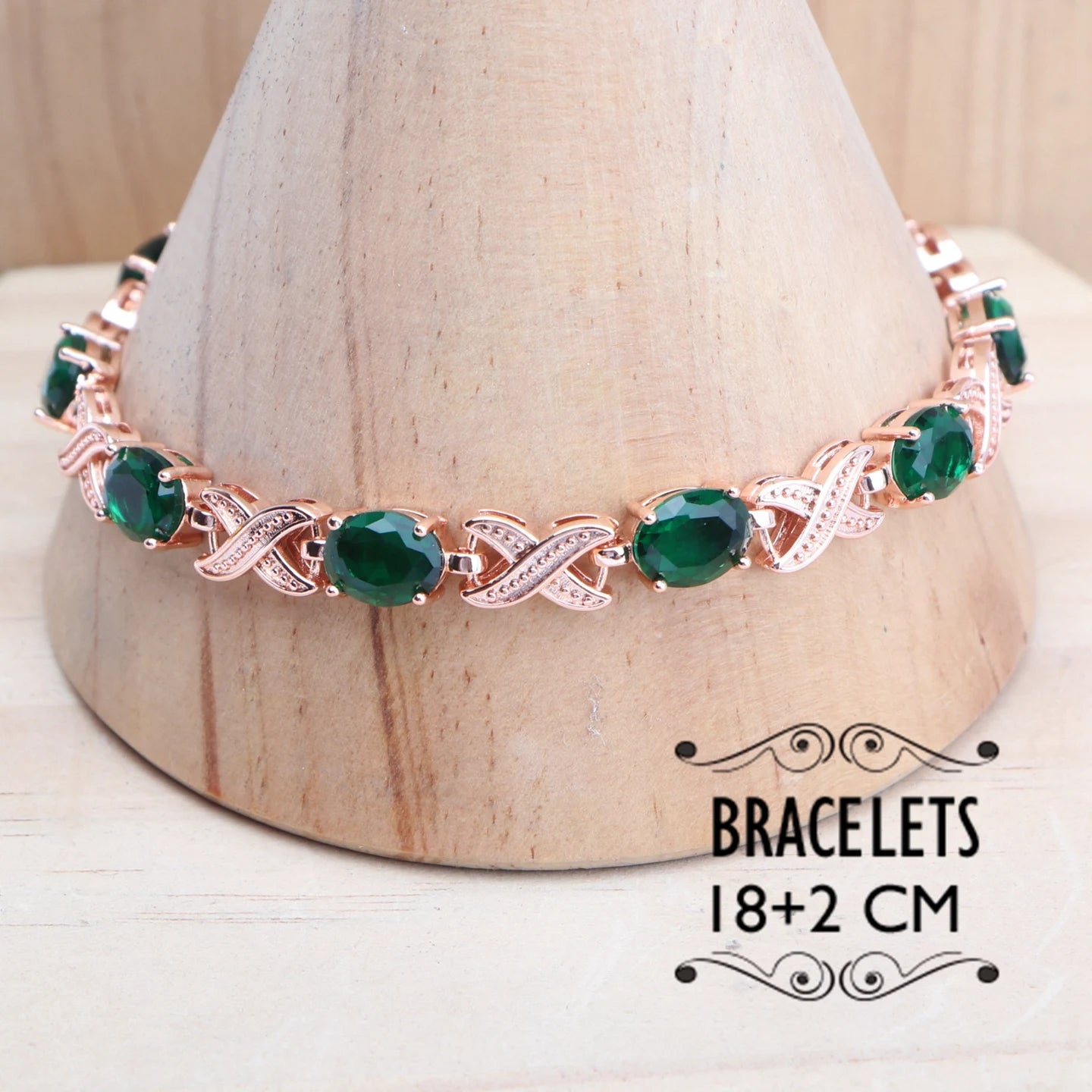Rose Gold 925 Silver Zircon Jewelry Sets